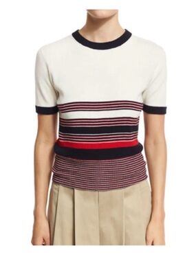 Rag & Bone Krista Striped Sweater in Extra Fine Merino